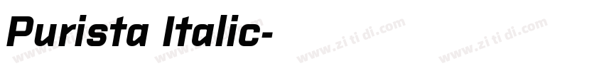 Purista Italic字体转换